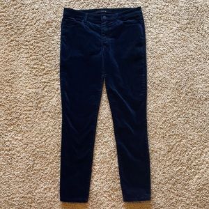 Joe’s Jeans Blue Velvet Skinny Cropped Pants Size 28